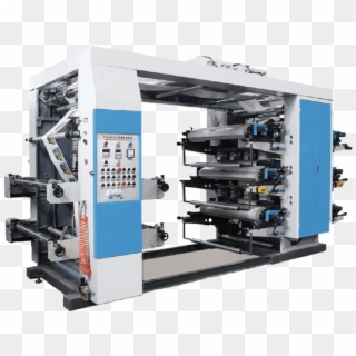 6 Colors Flexo Printing Machine For Pe Pp Film Roll - Flexography Clipart