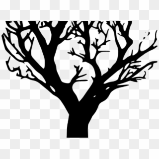 Dead Tree Clipart Tree Outline - Black Tree Silhouette Png Transparent Png