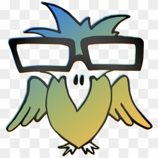 Bird With Glasses Svg Clip Arts 570 X 599 Px - Png Download