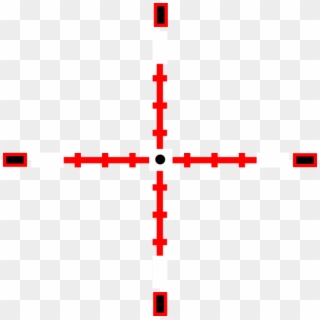 Red Crosshairs Clip Art At Clker - Transparent Background Red Crosshair Png