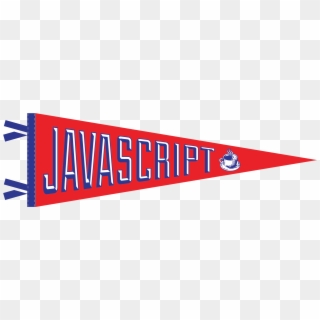 Javascript Pennant - Majorelle Blue Clipart