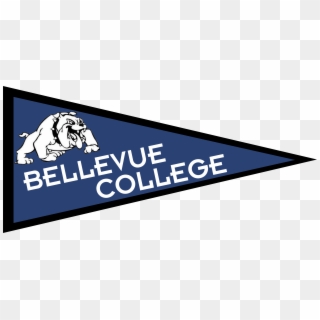 Bellevue College Pennant - Bellevue College Bulldogs Clipart