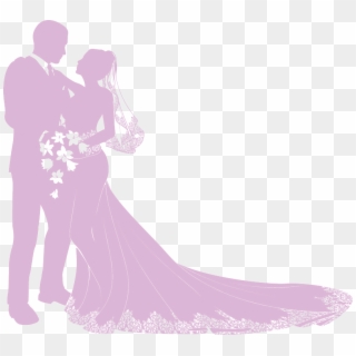 Crochet Cross, Cross Stitching, Cross Stitch Embroidery, - Groom And Bride Silhouette Clipart