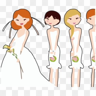 1311 X 1311 5 - Bride And Bridesmaids Png Clipart