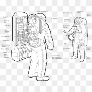 File - Orlan Spacesuit - Svg - Orlan Space Suit Clipart