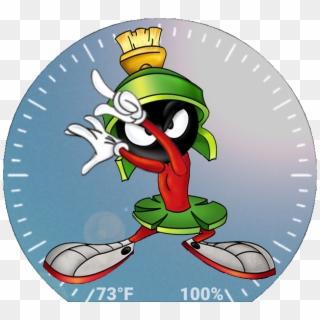 Marvin The Martian With Weather Background Preview Clipart
