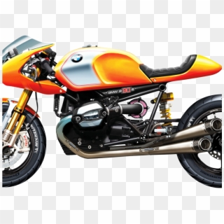 Bmw R90s Sport Motorcycle Bike Side View Png Image - New Bmw Cafe Racer Clipart