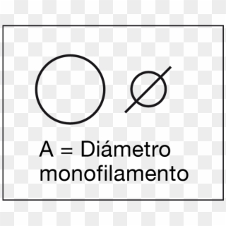 Diámetro Monofilamento - Circle Clipart