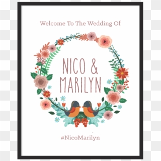 Wedding Sign Typescratch Design - Greeting Card Clipart