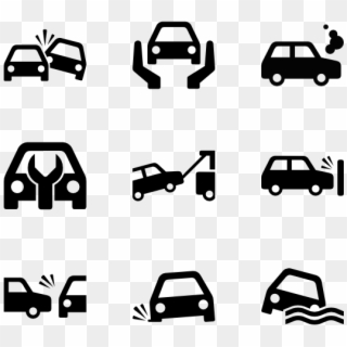 Car Accidents - Motoring Icon Clipart