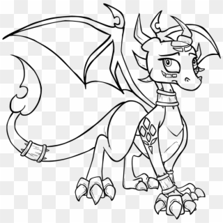 Drawings Of Cynder The Dragon Clipart