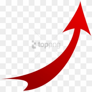 Free Png Curve Red Arrow Png Image With Transparent - Red Curved Arrow On Transparent Background Clipart