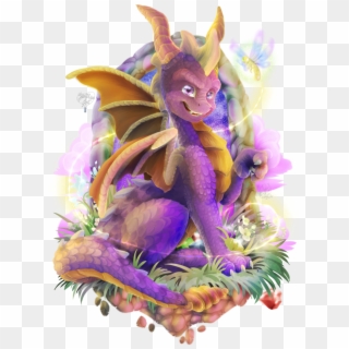 That Purple Dragon Is Literally Part Of Me I Needed - Spyro Reignited Trilogy Art Clipart