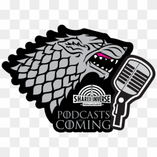 A Shared Universe Podcast Wolf Sticker - Game Of Thrones Winter Coming Clipart