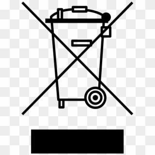 Crossed-out Wheeled Bin Symbol - Weee Clipart