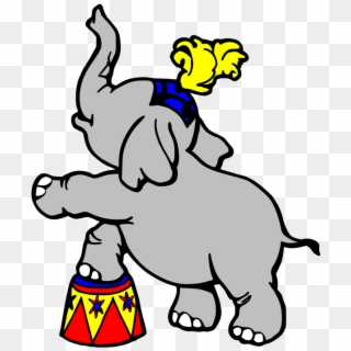 Clip Library Cartoon Library - Circus Elephants Clipart - Png Download