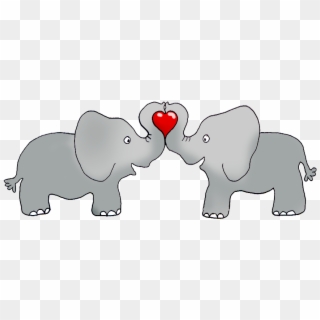 Elephant Clipart Friend - Valentines Day Clipart - Png Download