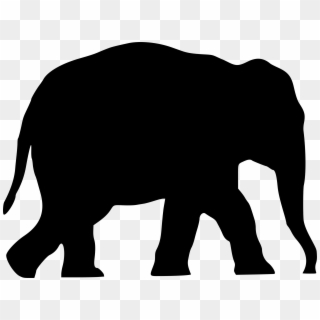 Elephant Clipart Silhouette - Silhouette Of An Elephant - Png Download