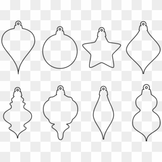 Christmas Ornament Clip Art Christmas Christmas Decoration - Christmas Ornament Clip Art Black And White - Png Download