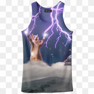 Cat With Lightning Shirt Clipart
