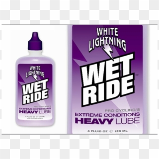 White Lightning Wet Ride Bike Lube - Plastic Bottle Clipart