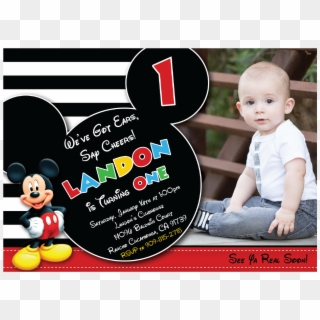 Mickey Mouse Birthday Invitations - Mickey Mouse Clipart
