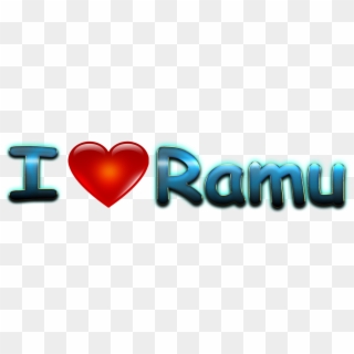 Ramu Heart Name Transparent Png - Ramu Name Logo Clipart