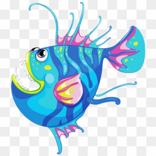 Vector Free Library Angler Fish Clipart At - Illustration - Png Download