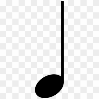 Big Image - Quarter Note Black And White Clipart