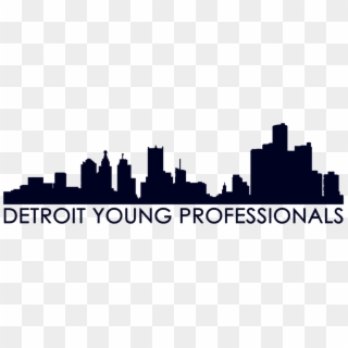 Detroit Skyline Silhouette Clipart