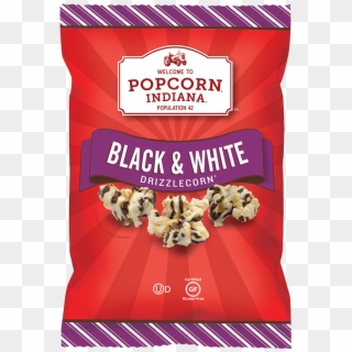 Black & White Package - Popcorn Indiana Black & White Drizzlecorn Clipart