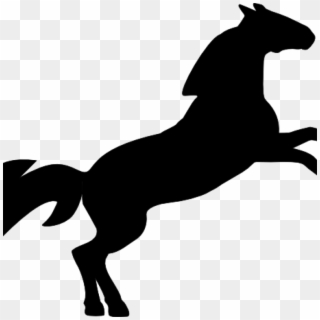 Horse Jumping Clipart Jumping Horse Silhouette Clip - Cartoon Jumping Horse - Png Download