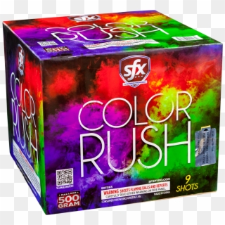 Color Rush, 500g Repeaters, Sfx Fireworks - Box Clipart