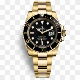 Submariner Watch Rolex Gold Colored Free Transparent - Rolex Submariner Date Gold Clipart