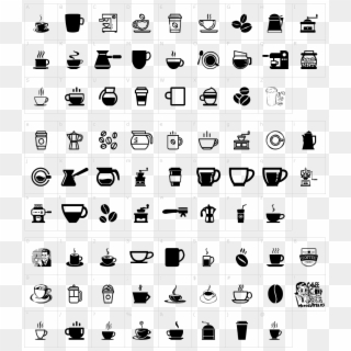 Coffee Icons Font - Coffee Icon Font Clipart