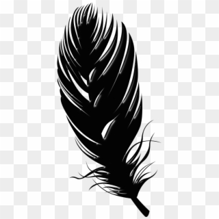 Black Feathers 800 X 400 Click Image For Full Size - Feather Silhouette Png Clipart