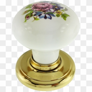 Chelmsford Porcelain Cupboard Knob Bright Gold Rose - Gainsborough Cabinet Knobs Clipart
