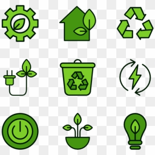 Green Energy - Green Building Icon Clipart
