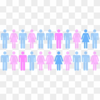 1 In 4 Statistic Sticker (3333x1667) - Male And Female Toilet Signs Clipart