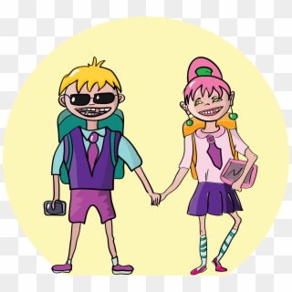 This Free Icons Png Design Of Kids Going To School Clipart