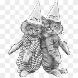 April 19, 2017 At - Vintage Cats Dressed Up Clipart
