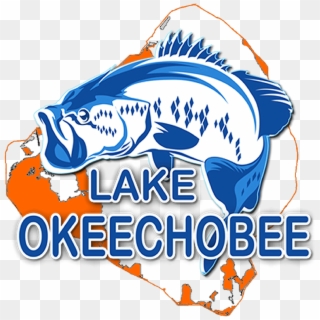 Lake Okeechobee Bass Fishing - Graphic Design Clipart