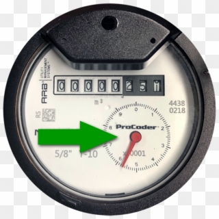 When Water Passes Through This Meter, The Small Circle - Gauge Clipart