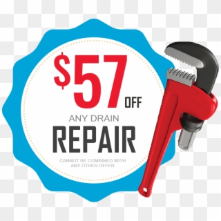 Fifty-seven Dollars Off Any Drain Repair Coupon - Adjustable Spanner Clipart