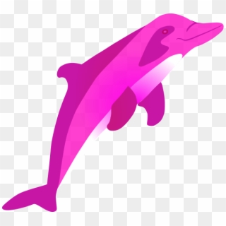 Pink Dolphin Logo Clipart - Clip Art Pink Dolphin - Png Download