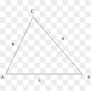 Triangle Abc With Sides A B C 2 - Ab And C In A Triangle Clipart