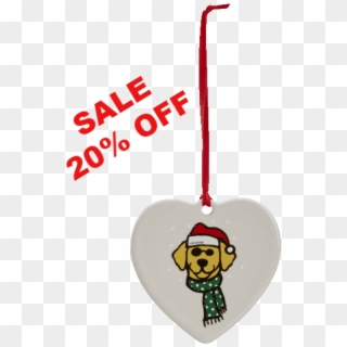 Doggy Santa Ornament - Cartoon Clipart