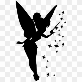 Scsilhouette Sticker - Tinkerbell Silhouette Clipart