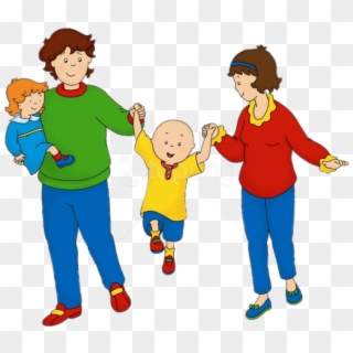 Free Png Download Caillou With His Parents And Sister - Childhood Ruined Facts Clipart
