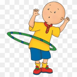 Caillou Playing With The Hula Hoop - Hula Hoop Clip Art - Png Download